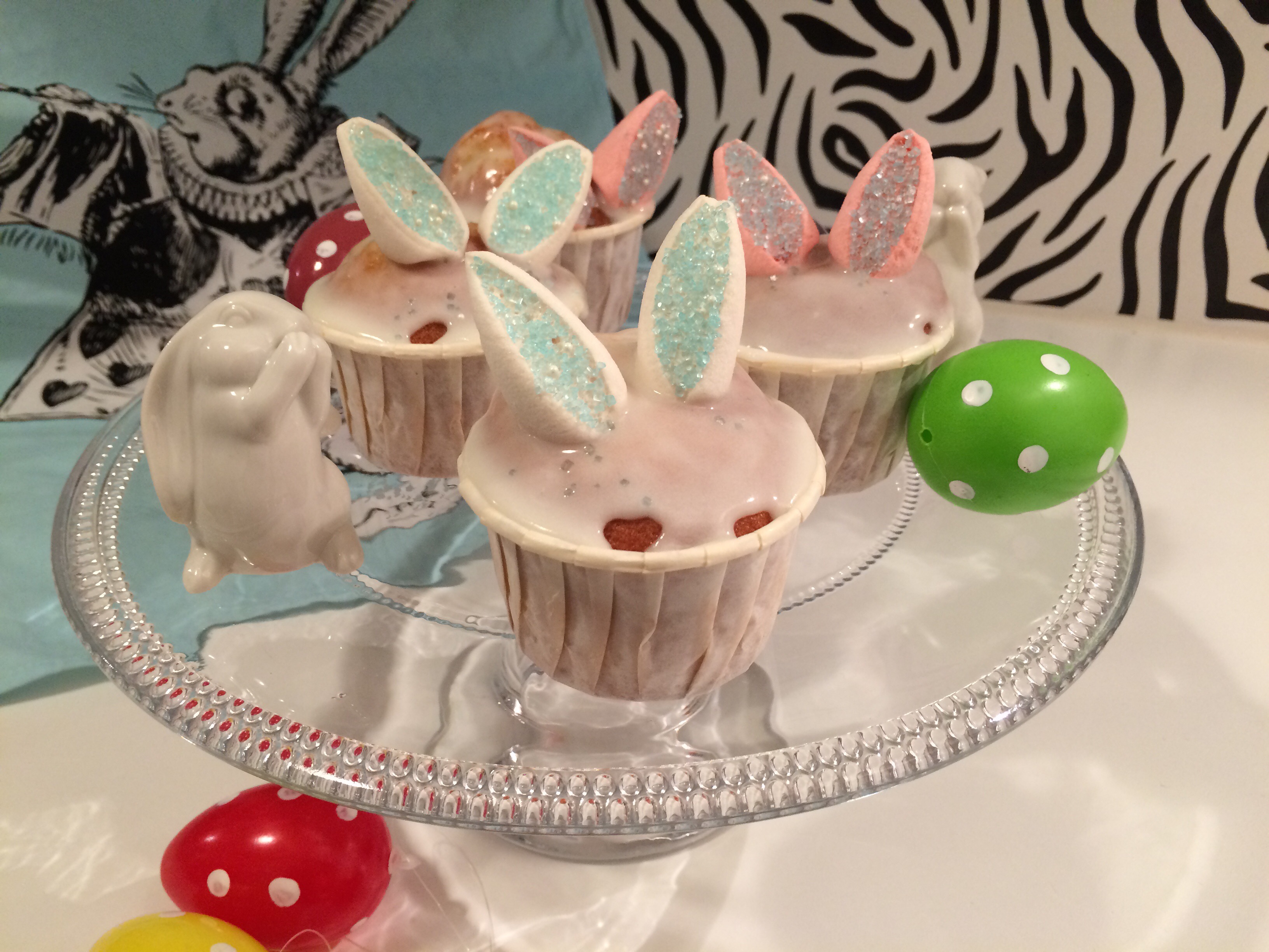 Cupcakes de Pâques facile en forme de lapin