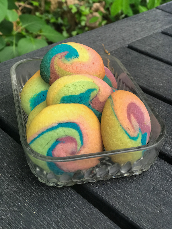 biscuits multicolores au beurre