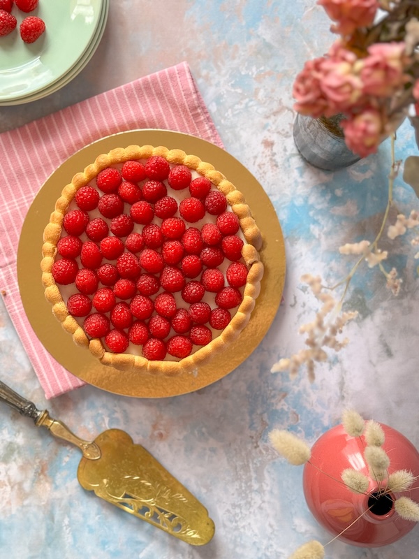 charlotte aux framboises et à la vanille