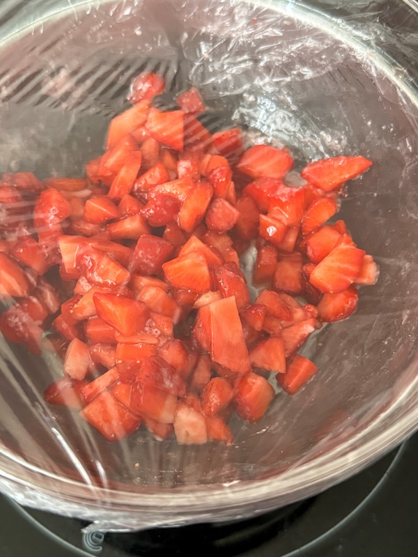 réalisation jus de fraises