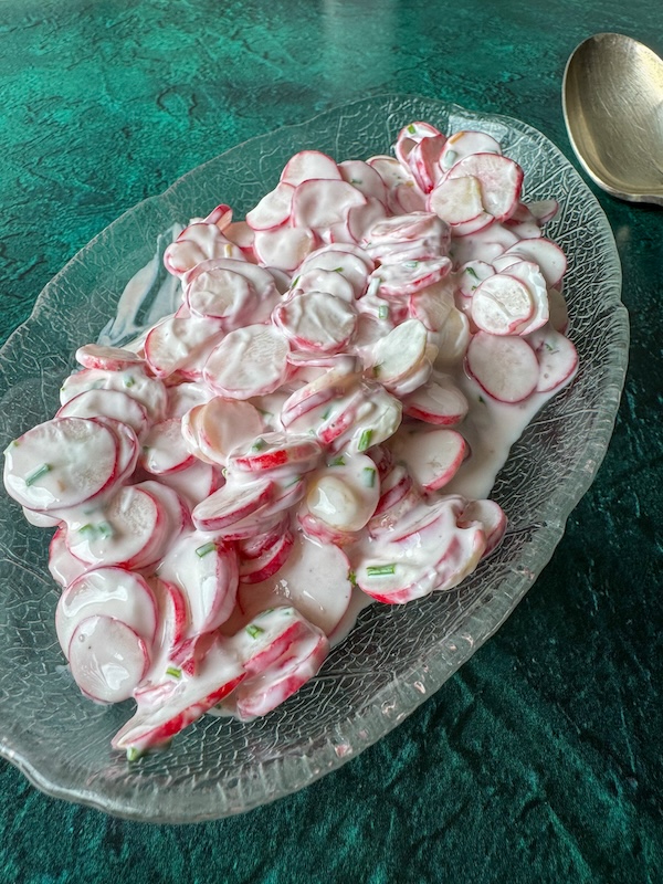 salade de radis roses