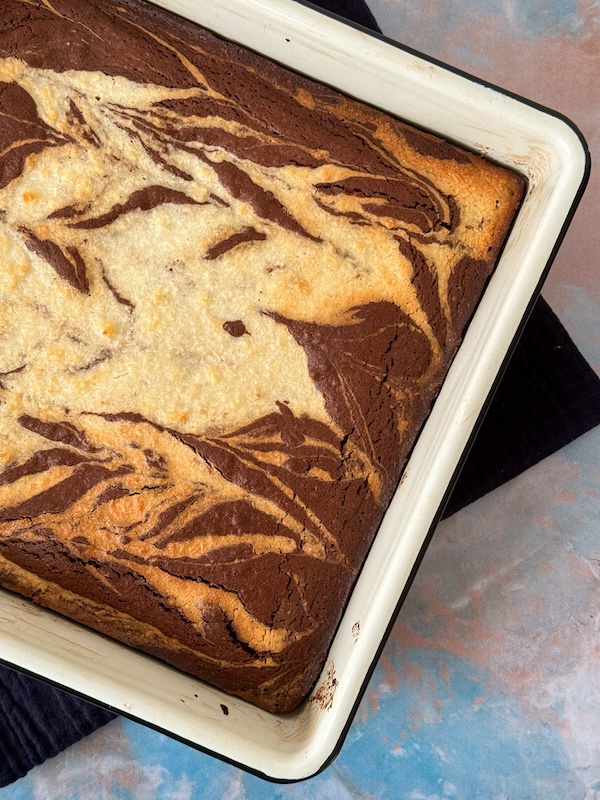 brownie cuit au chocolat et à la noix de coco