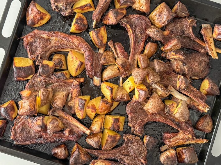 cotelettes d'agneau grillées au four