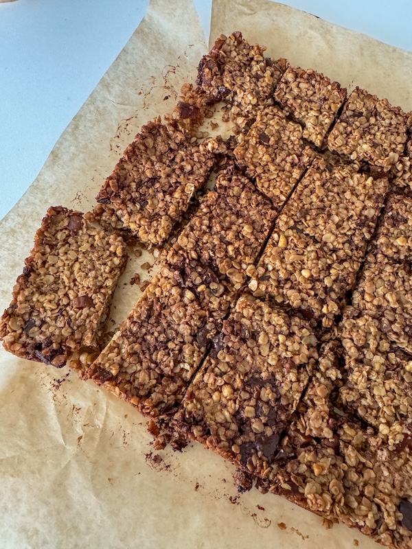 carrés de flapjacks