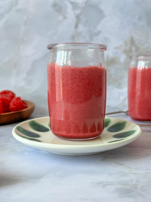 mousse aux framboises