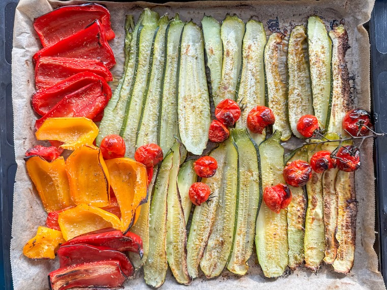 légumes d'été grillés au four