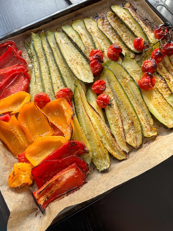 légumes d'été grillés au four