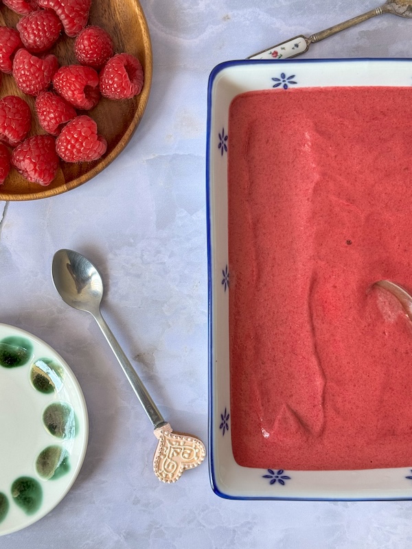 mousse au framboises