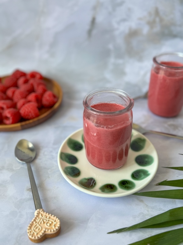 mousse de framboises