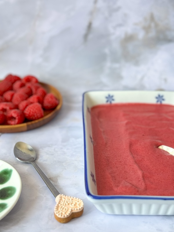 mousse aux framboises