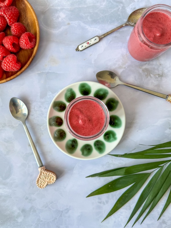 mousse aux framboises