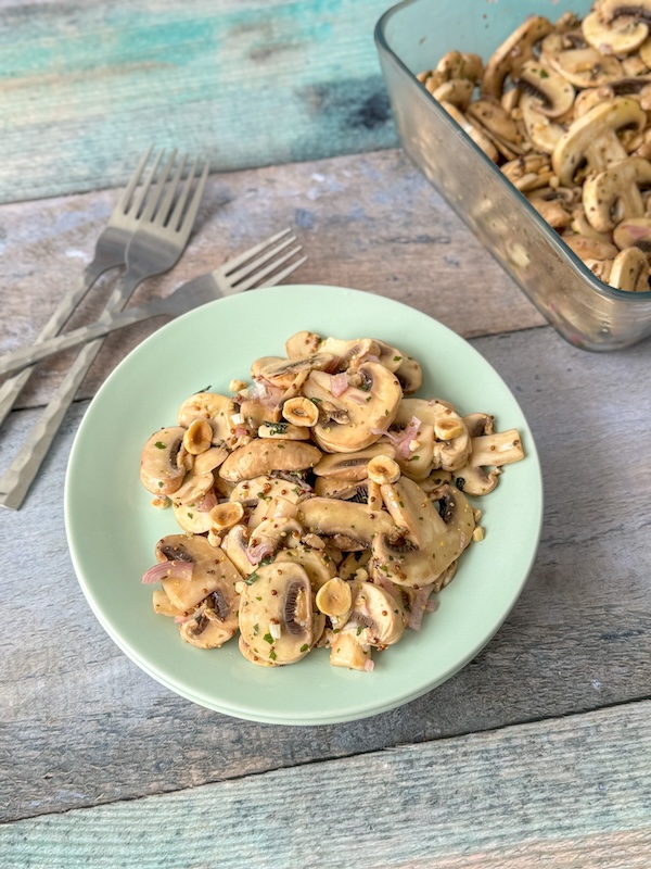 salade cru de champignons de Paris