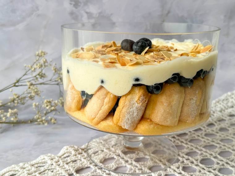 trifle aux myrtilles