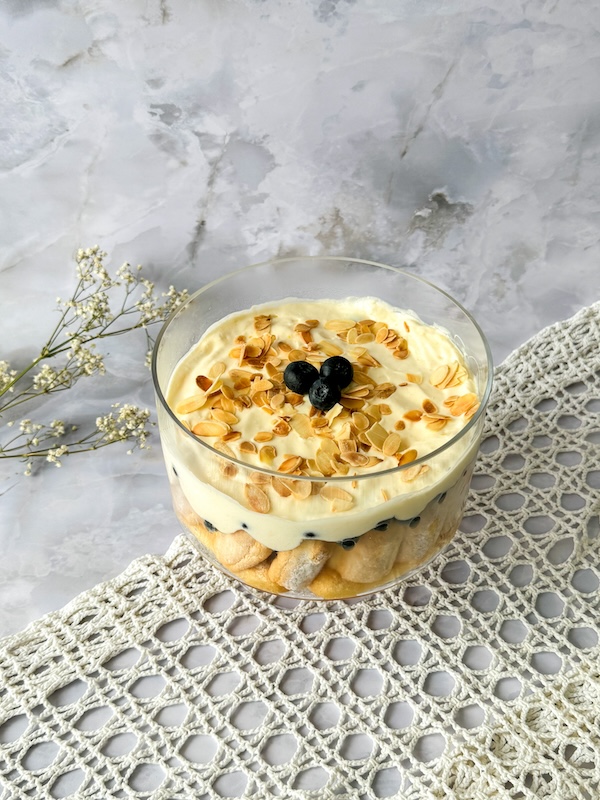 trifle aux myrtilles