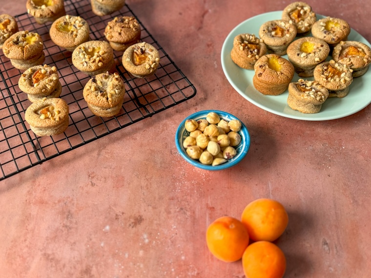 moelleux aux noisettes et aux abricots