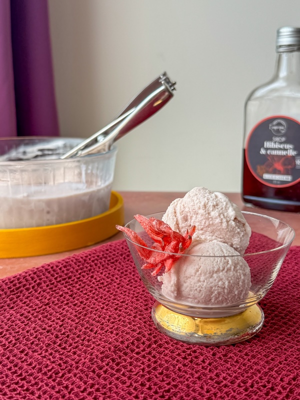 glace au yaourt et au sirop