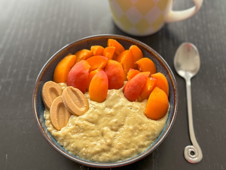 porridge aux abricots