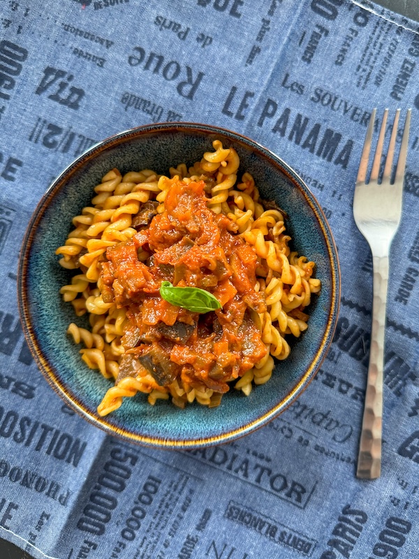 sauce bolognaise aux aubergines