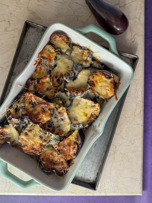 gratin d'aubergine au comté