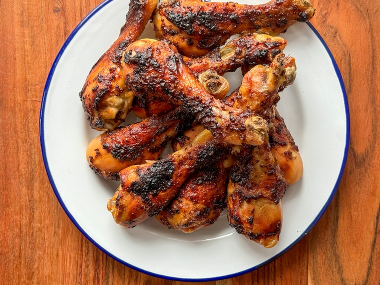 pilons de poulet à la confiture et à la moutarde