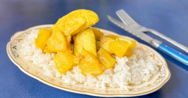 dinde à l'ananas et au curry