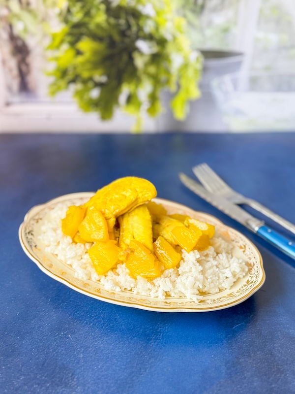 dinde à l'ananas et au curry