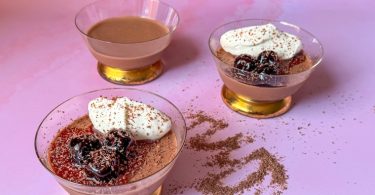 pannacotta chocolat cerise